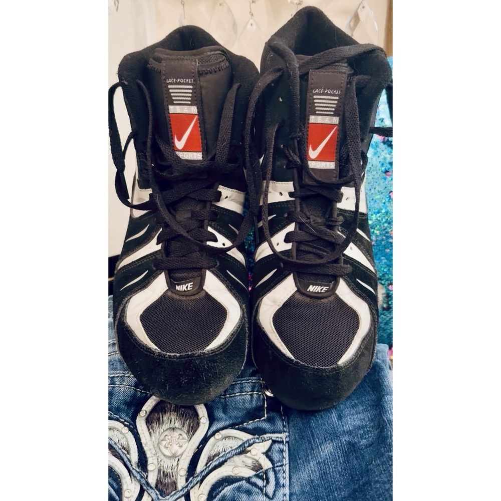 2008 Nike Speed Sweep VI Wrestling Shoes Sneakers 313612-011 Black White Mens 12
